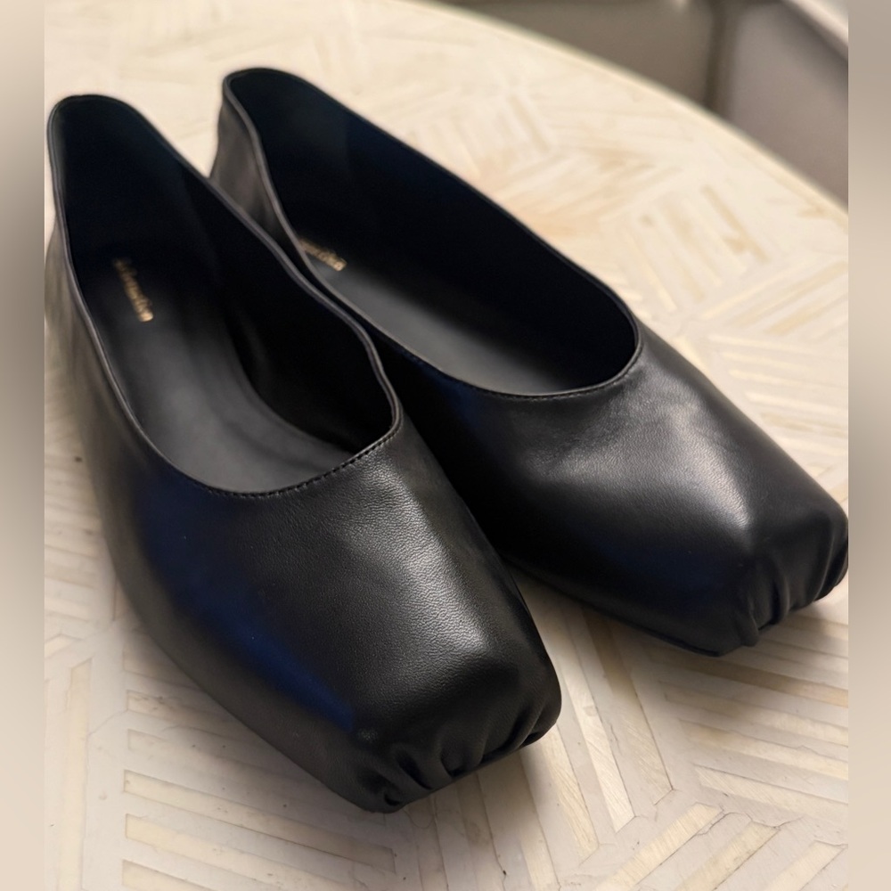Reformation Mikayla black Flats  | women’s 8.5